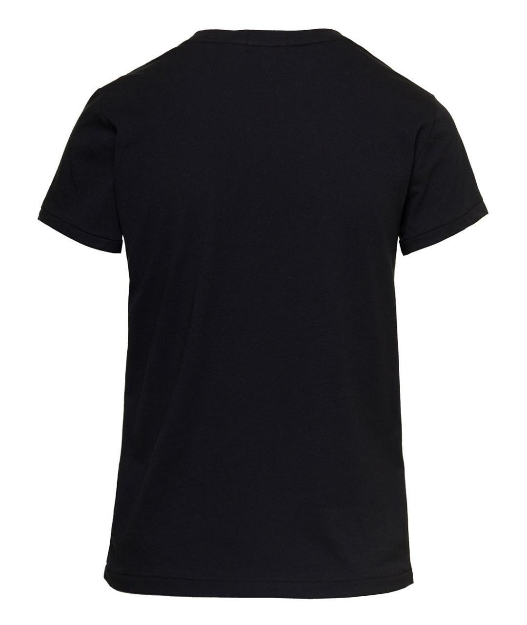 POLO RALPH LAUREN Черная хлопковая футболка, фото 2