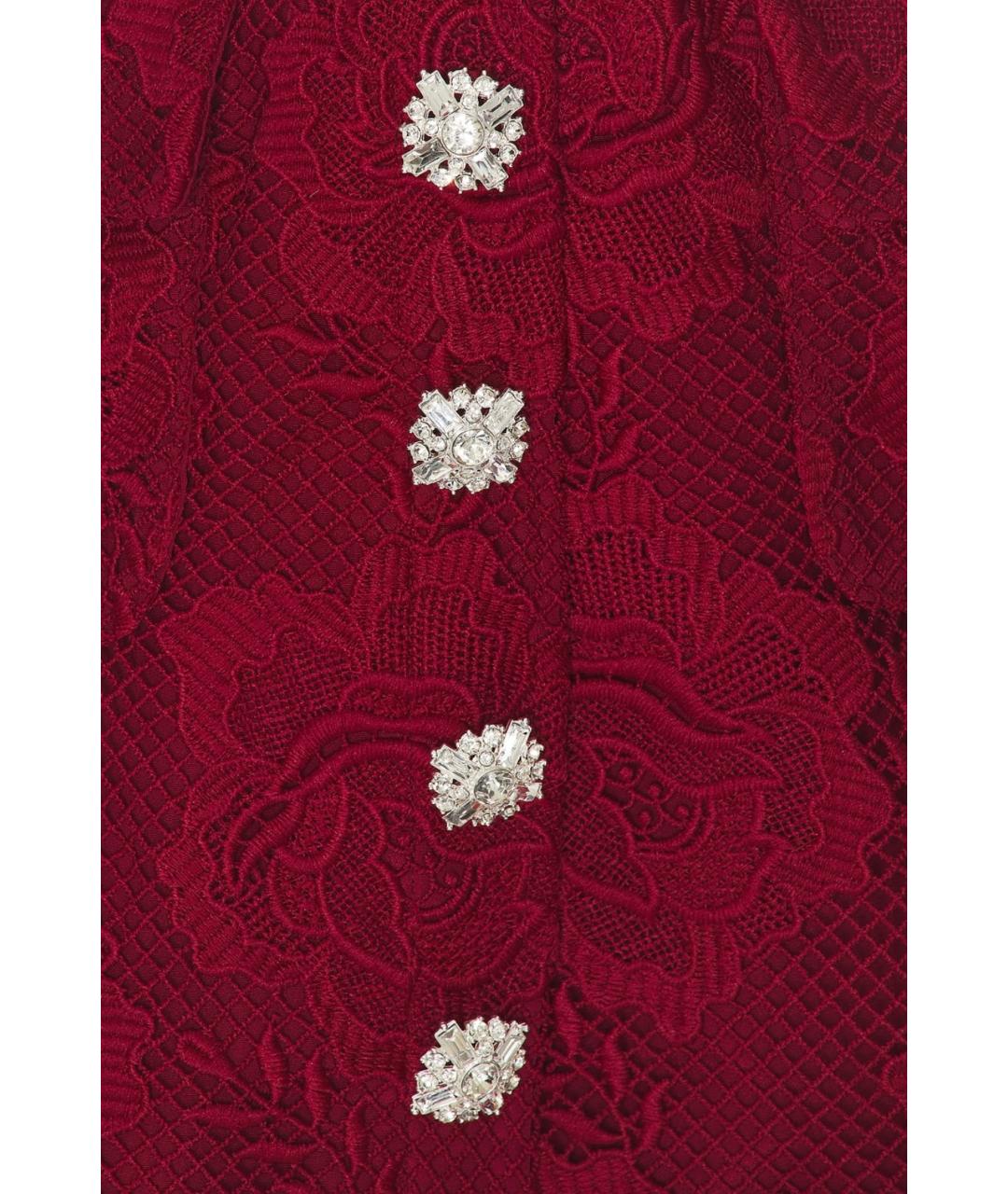 SELF-PORTRAIT Бордовое коктейльное платье, фото 9