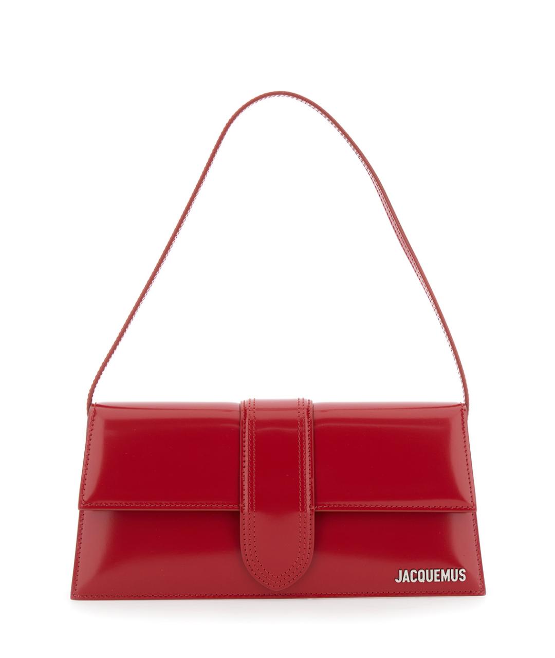JACQUEMUS Красная кожаная сумка через плечо, фото 1
