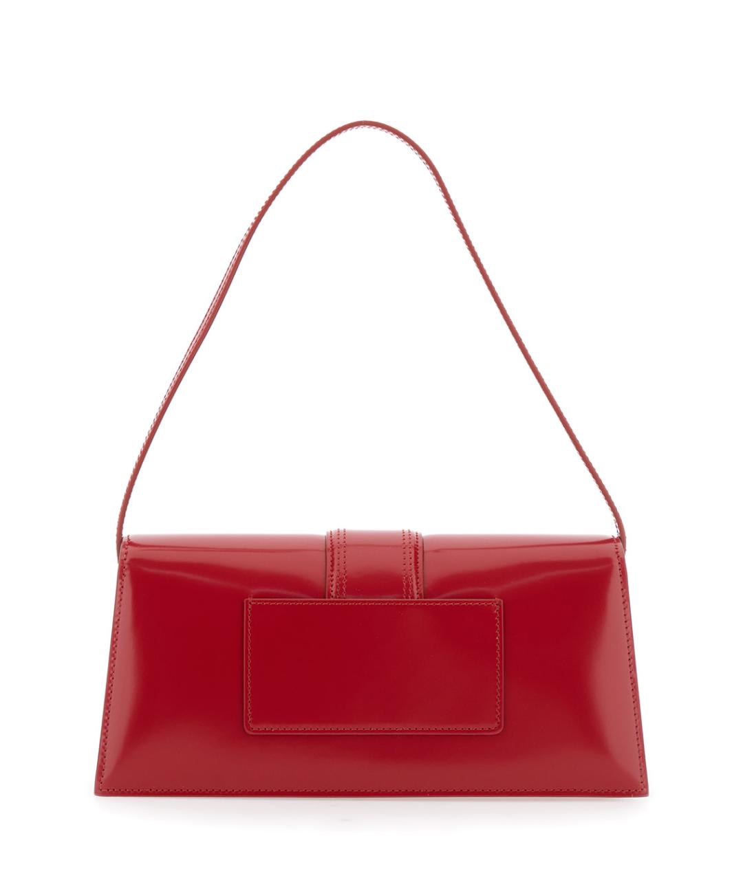 JACQUEMUS Красная кожаная сумка через плечо, фото 2
