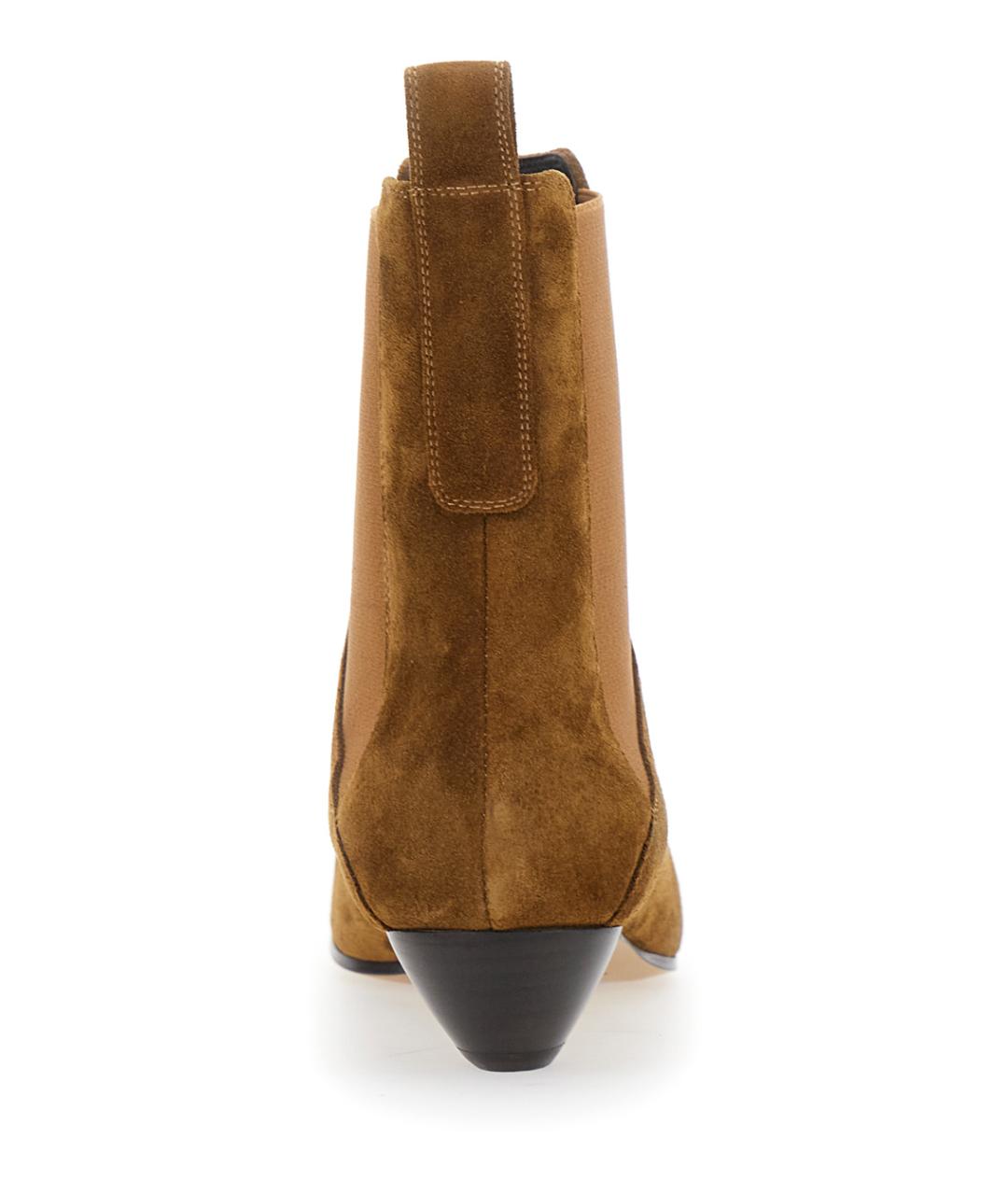 LE MONDE BERYL Бежевые замшевые ботильоны, фото 4