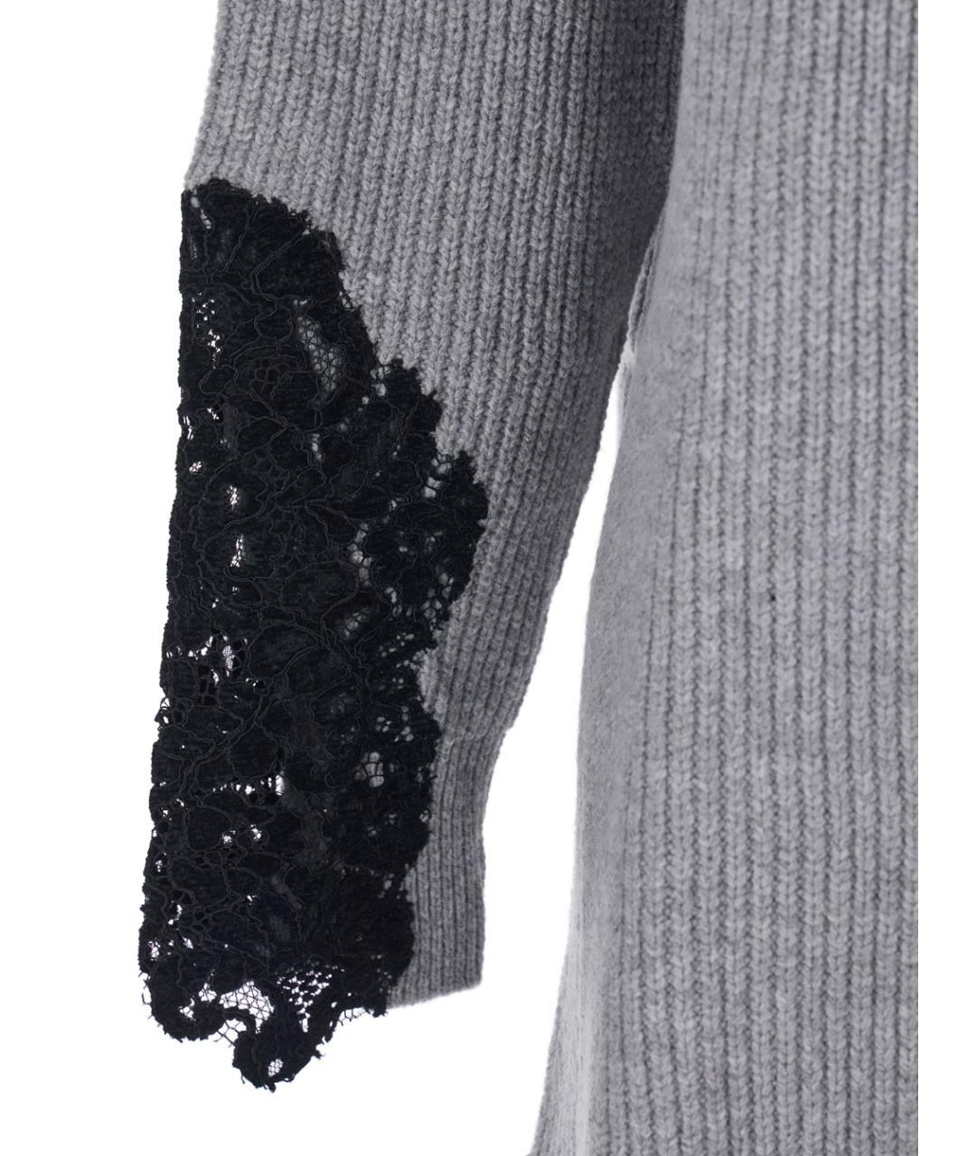 PINKO Серое шерстяное повседневное платье, фото 3