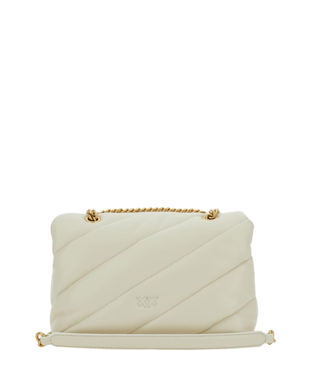 PINKO Белая кожаная сумка через плечо, фото 2