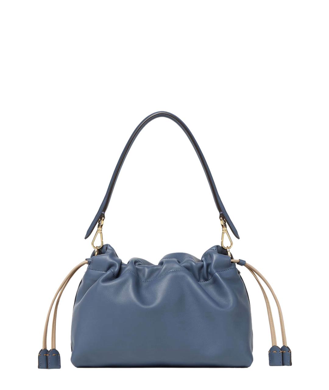 FENDI Синяя кожаная сумка через плечо, фото 2