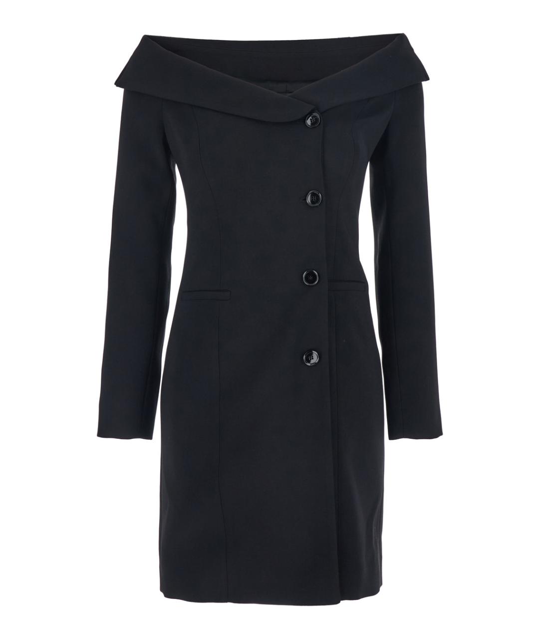 PINKO Черное полиэстеровое повседневное платье, фото 1