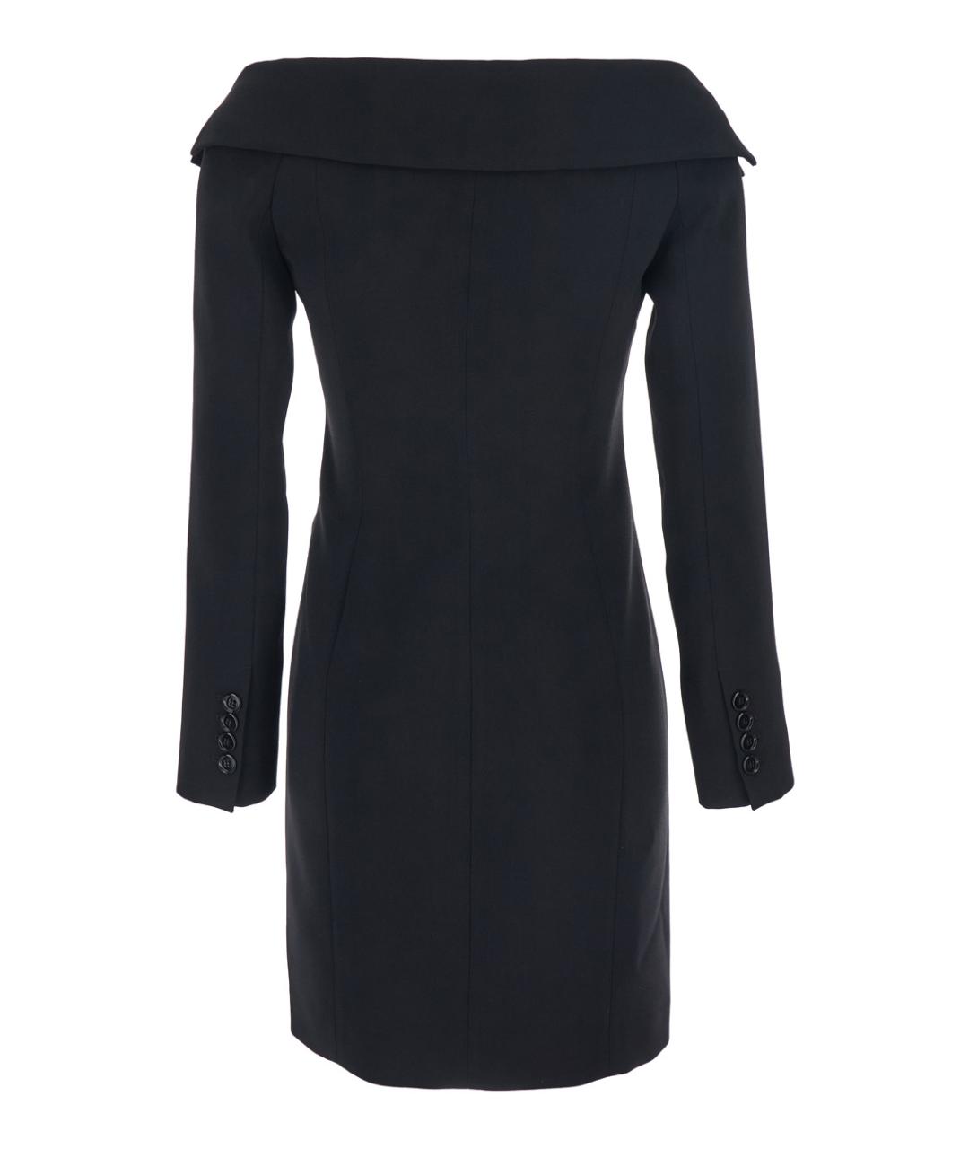 PINKO Черное полиэстеровое повседневное платье, фото 2