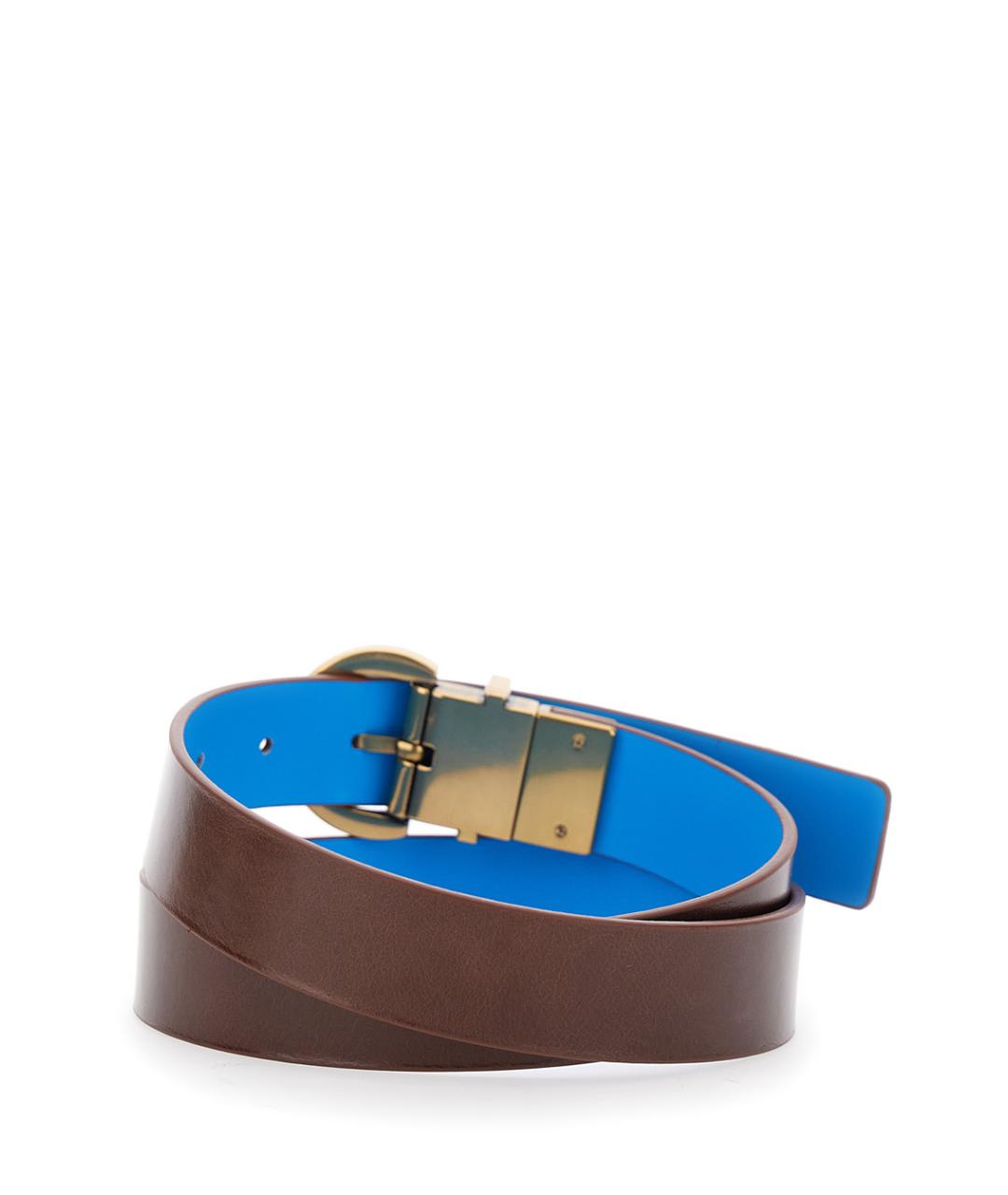 PINKO Коричневый кожаный ремень, фото 2