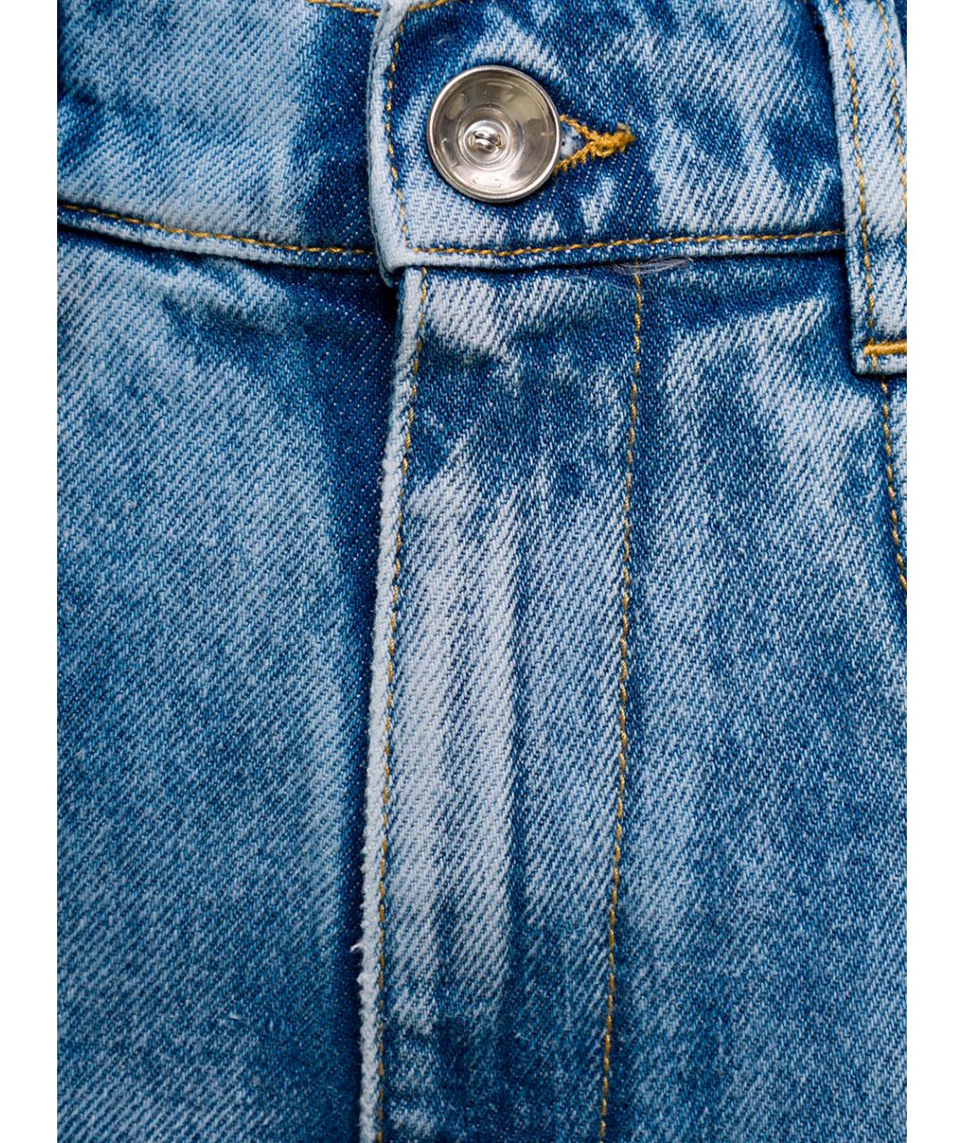 MAISON MARGIELA Синие хлопковые джинсы клеш, фото 3