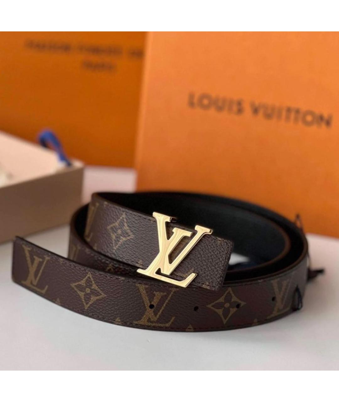 LOUIS VUITTON Коричневый ремень, фото 3