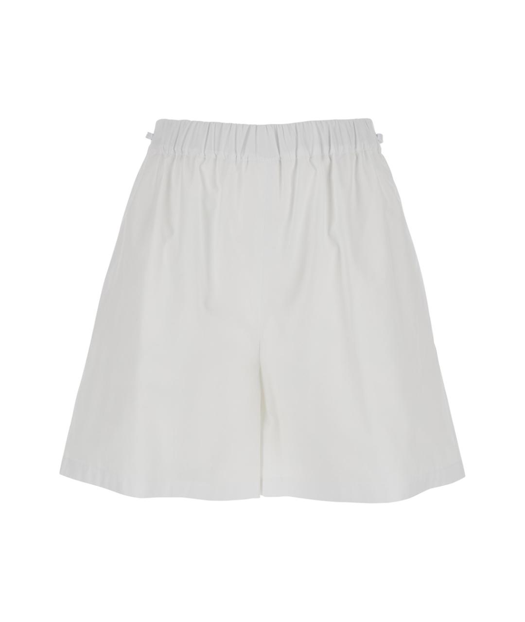 MAX MARA Белые хлопковые шорты, фото 1