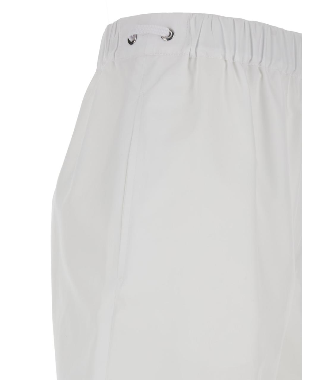 MAX MARA Белые хлопковые шорты, фото 3