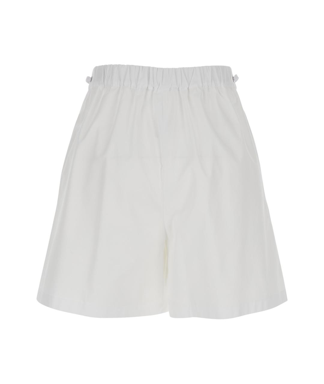 MAX MARA Белые хлопковые шорты, фото 2