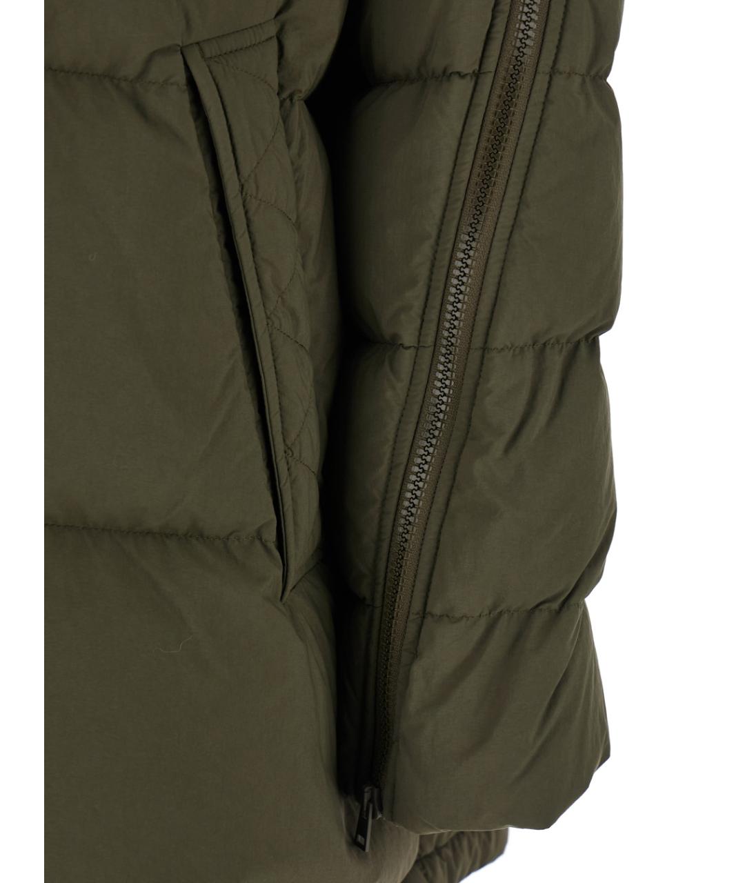 HERNO Зеленый полиамидовый пуховик, фото 3
