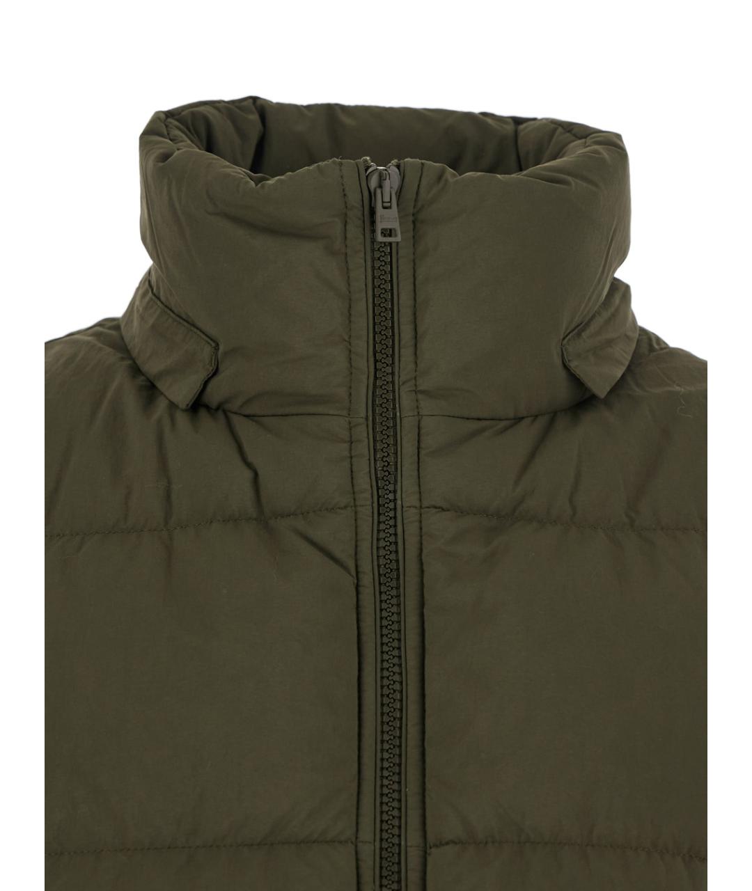 HERNO Зеленый полиамидовый пуховик, фото 4