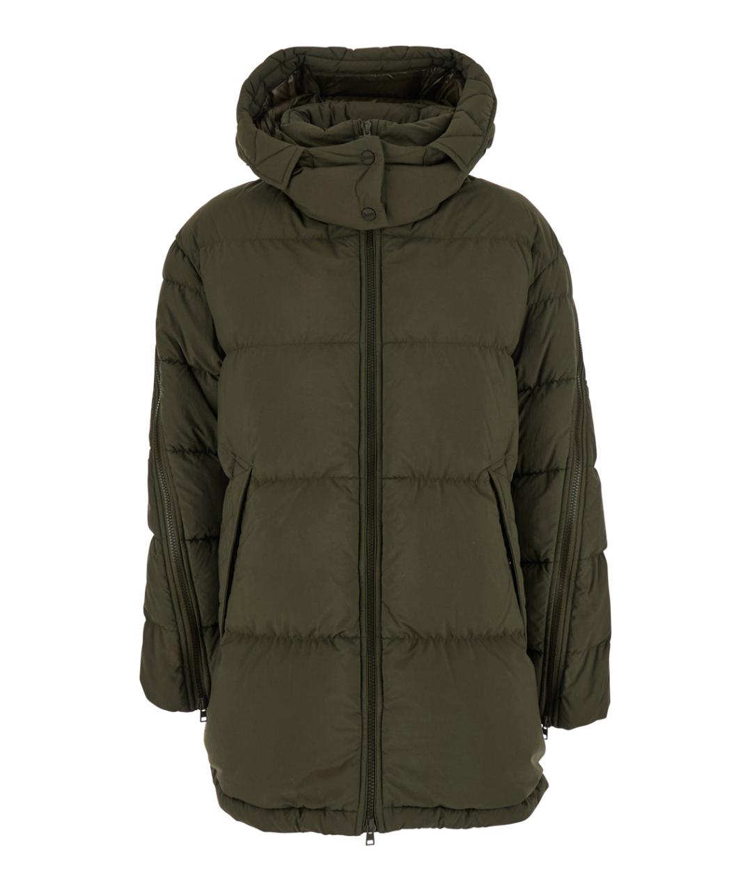 HERNO Зеленый полиамидовый пуховик, фото 1