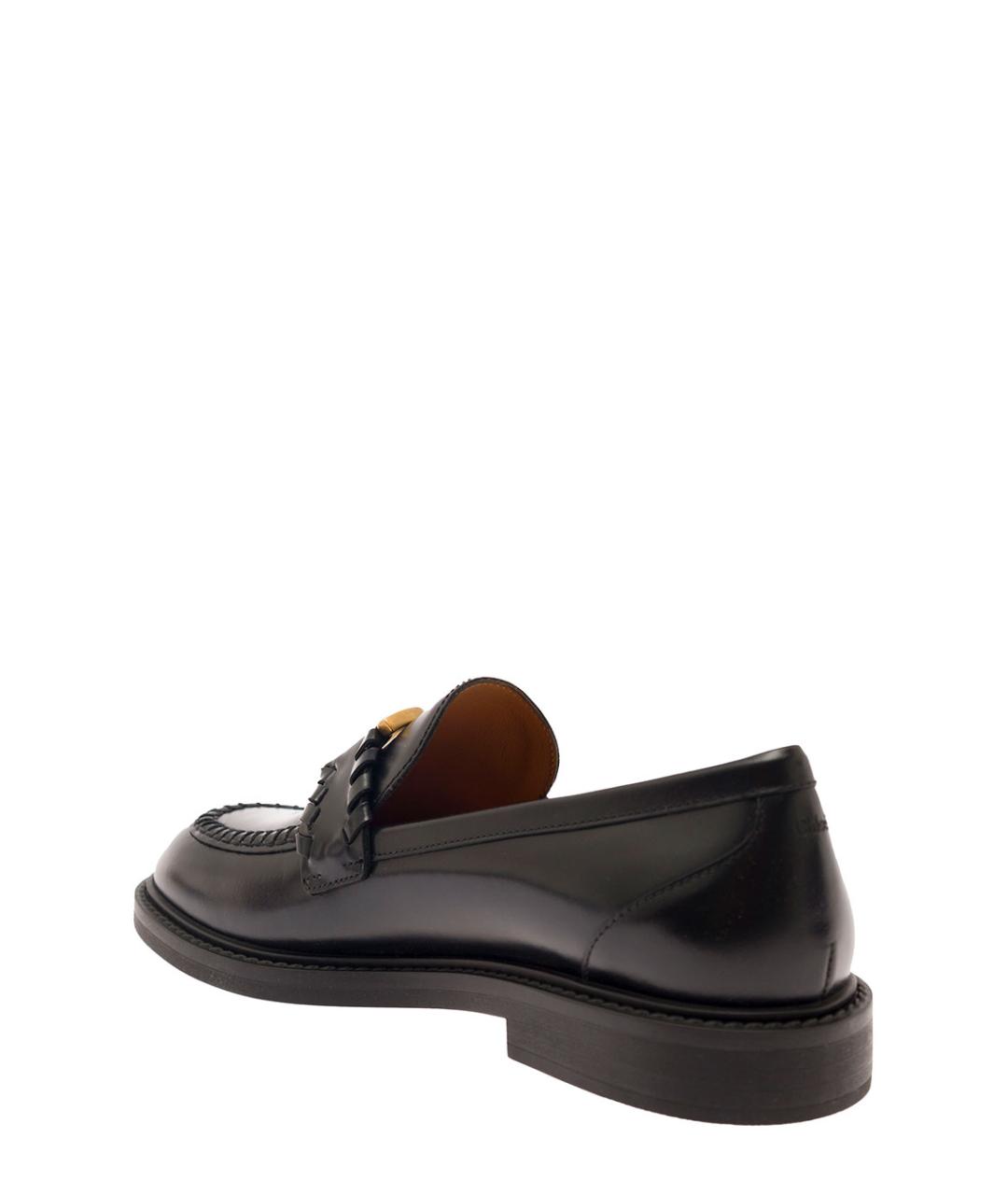 CHLOE Черные кожаные лоферы, фото 3