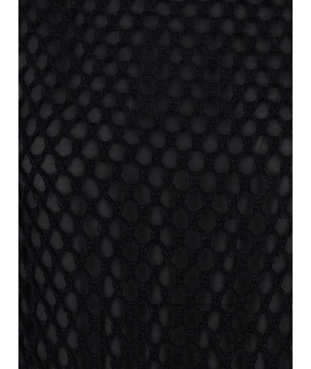 SEMICOUTURE Черное хлопковое платье, фото 3