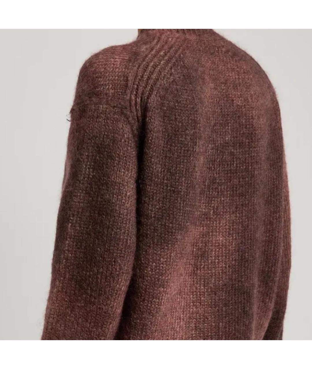 ACNE STUDIOS Бордовый шерстяной кардиган, фото 3