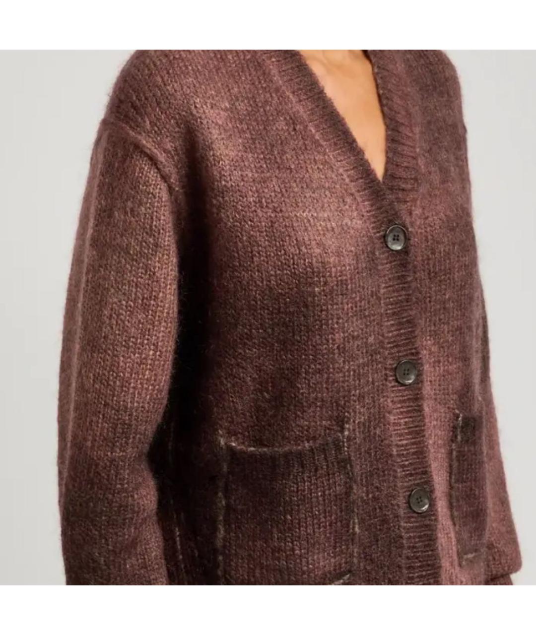ACNE STUDIOS Бордовый шерстяной кардиган, фото 4