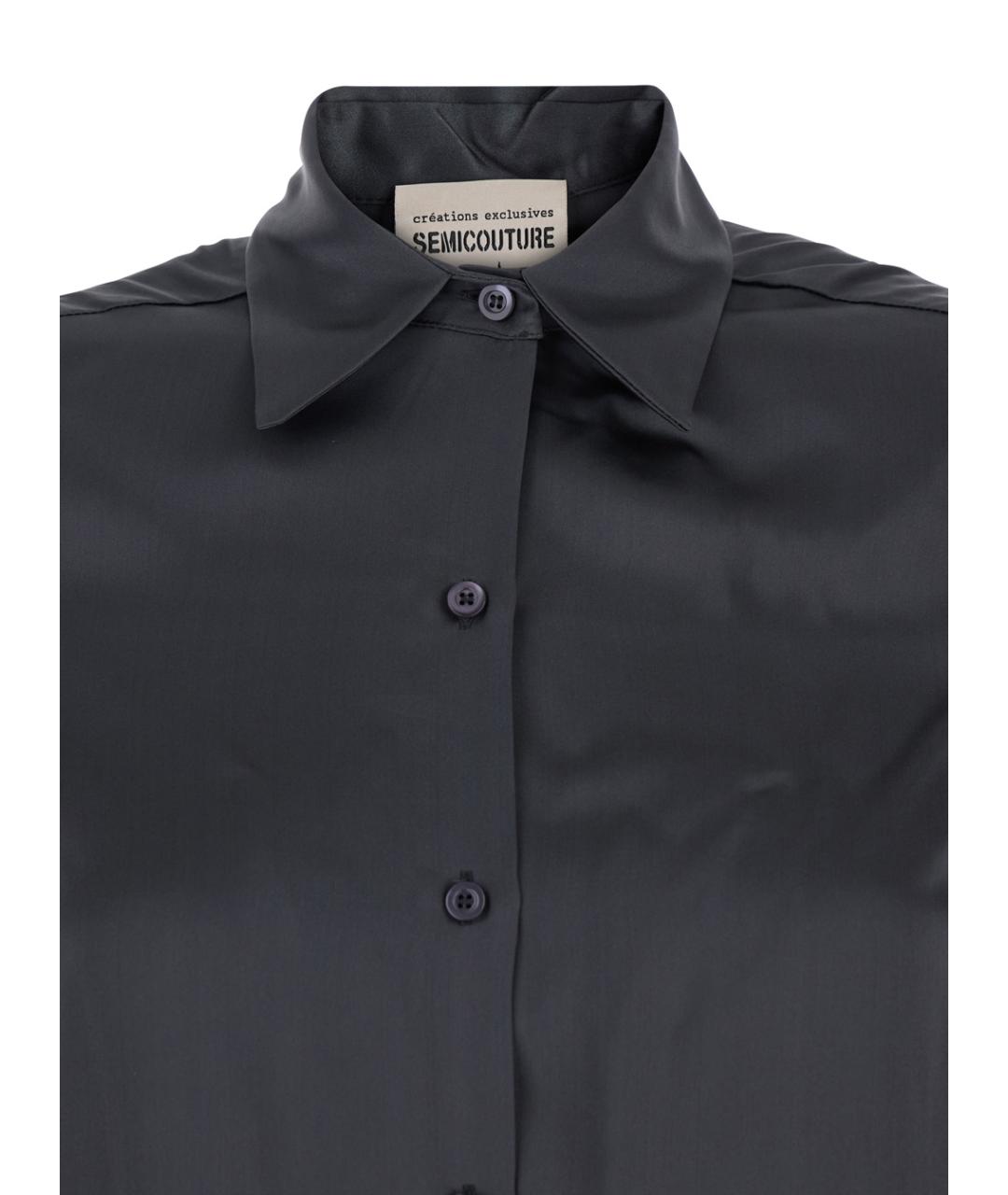 SEMICOUTURE Серая шелковая рубашка, фото 3