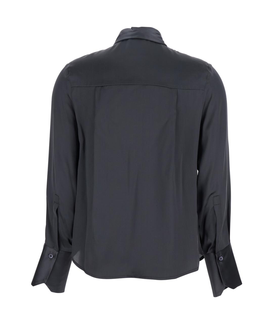 SEMICOUTURE Серая шелковая рубашка, фото 2