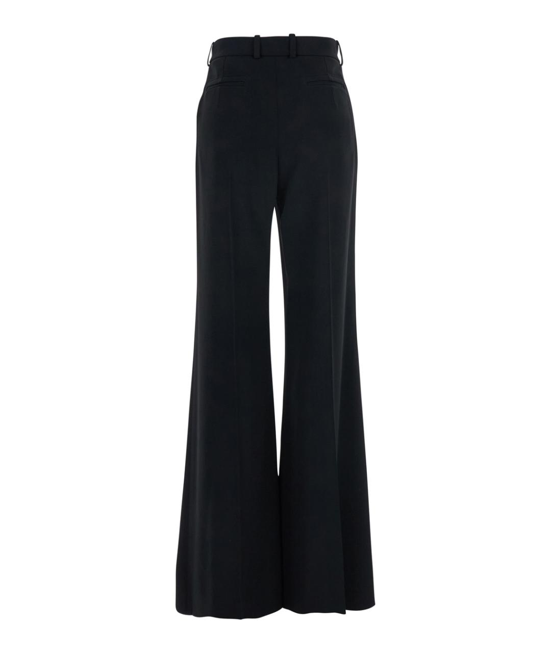 CHLOE Черные вискозные прямые брюки, фото 2