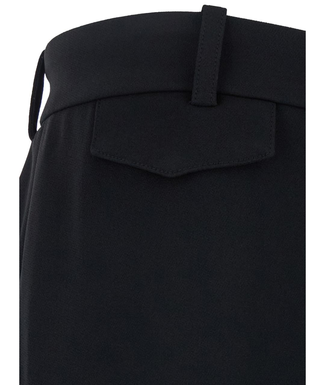 CHLOE Черные вискозные прямые брюки, фото 3