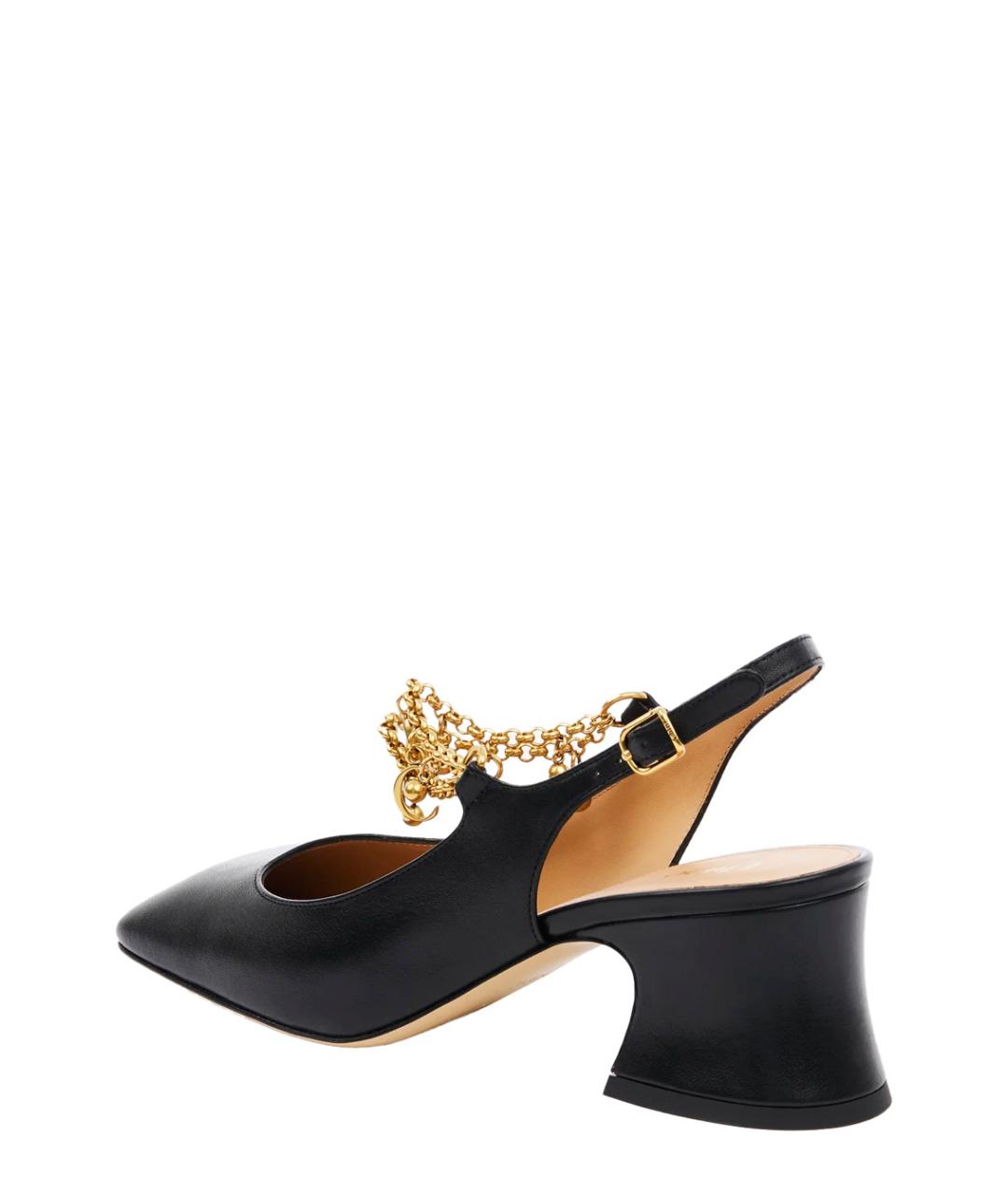 CHLOE Черные кожаные туфли, фото 3