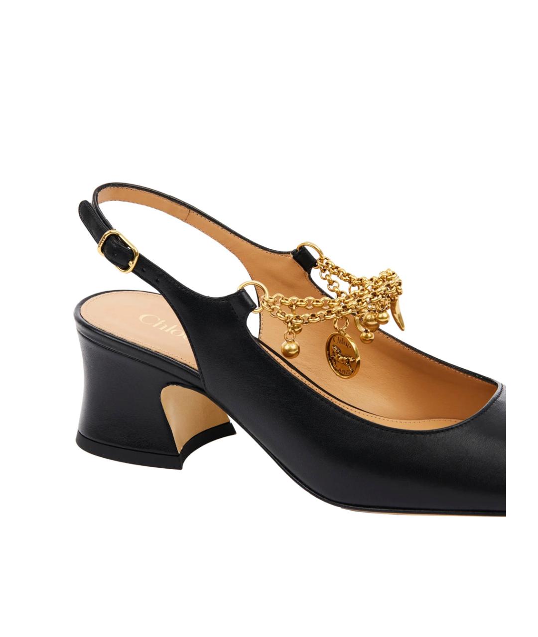 CHLOE Черные кожаные туфли, фото 4