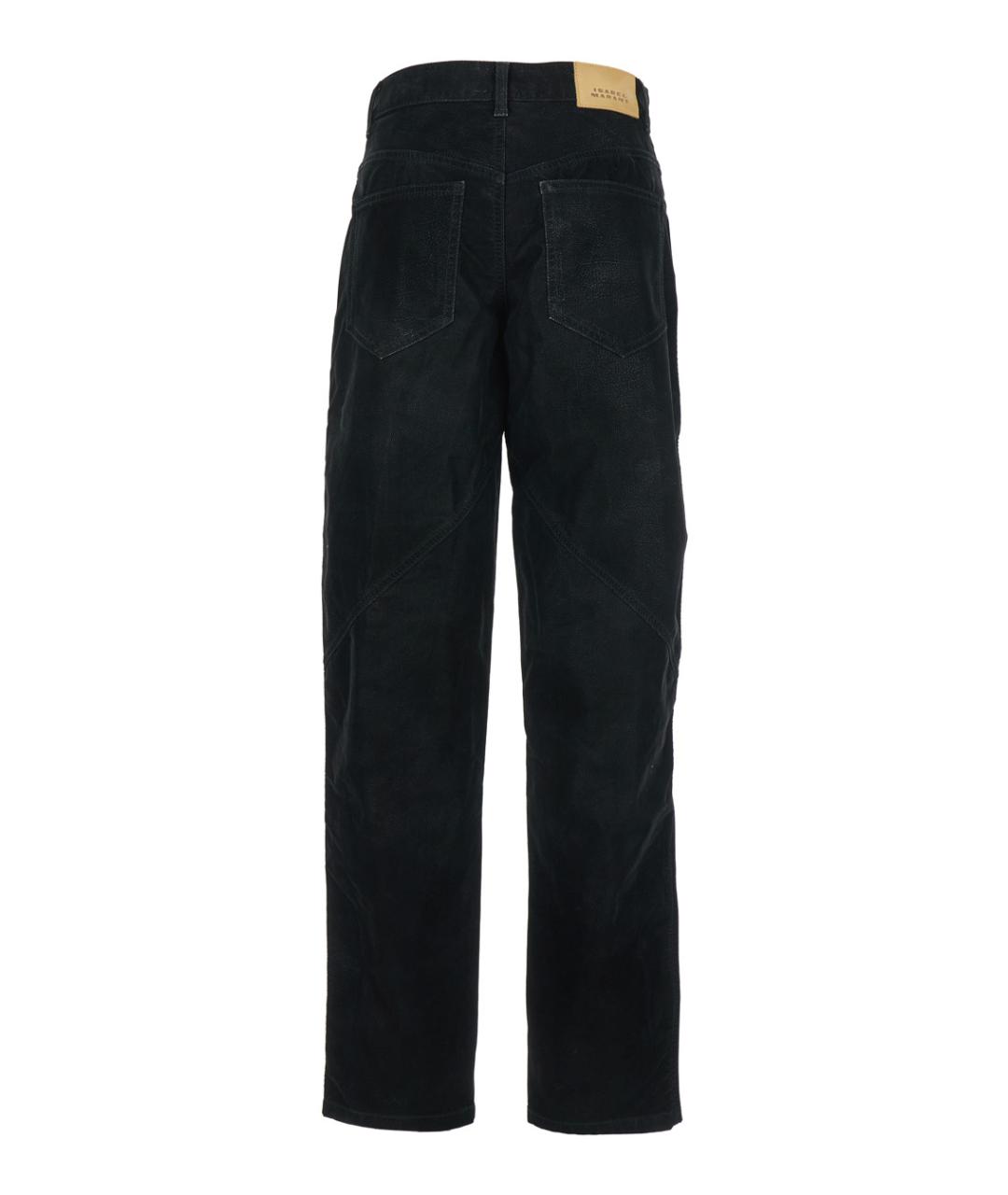 ISABEL MARANT Черные хлопковые прямые джинсы, фото 2