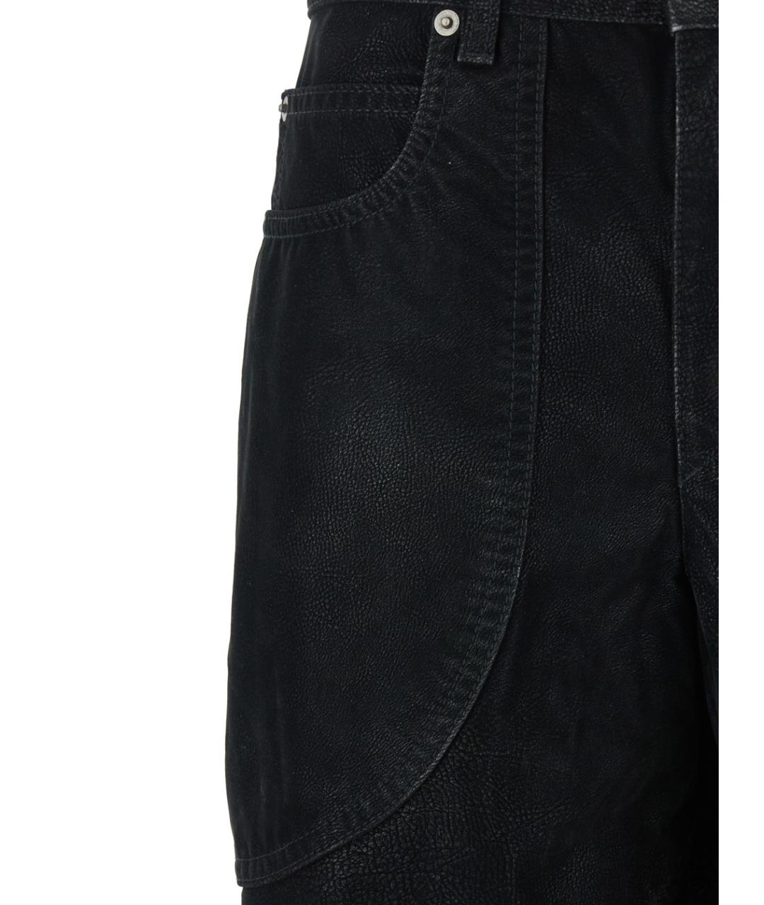 ISABEL MARANT Черные хлопковые прямые джинсы, фото 3