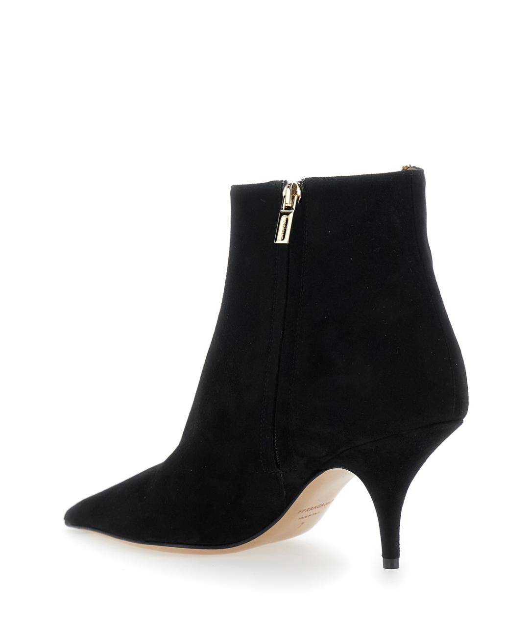 FERRAGAMO Черные замшевые ботильоны, фото 2