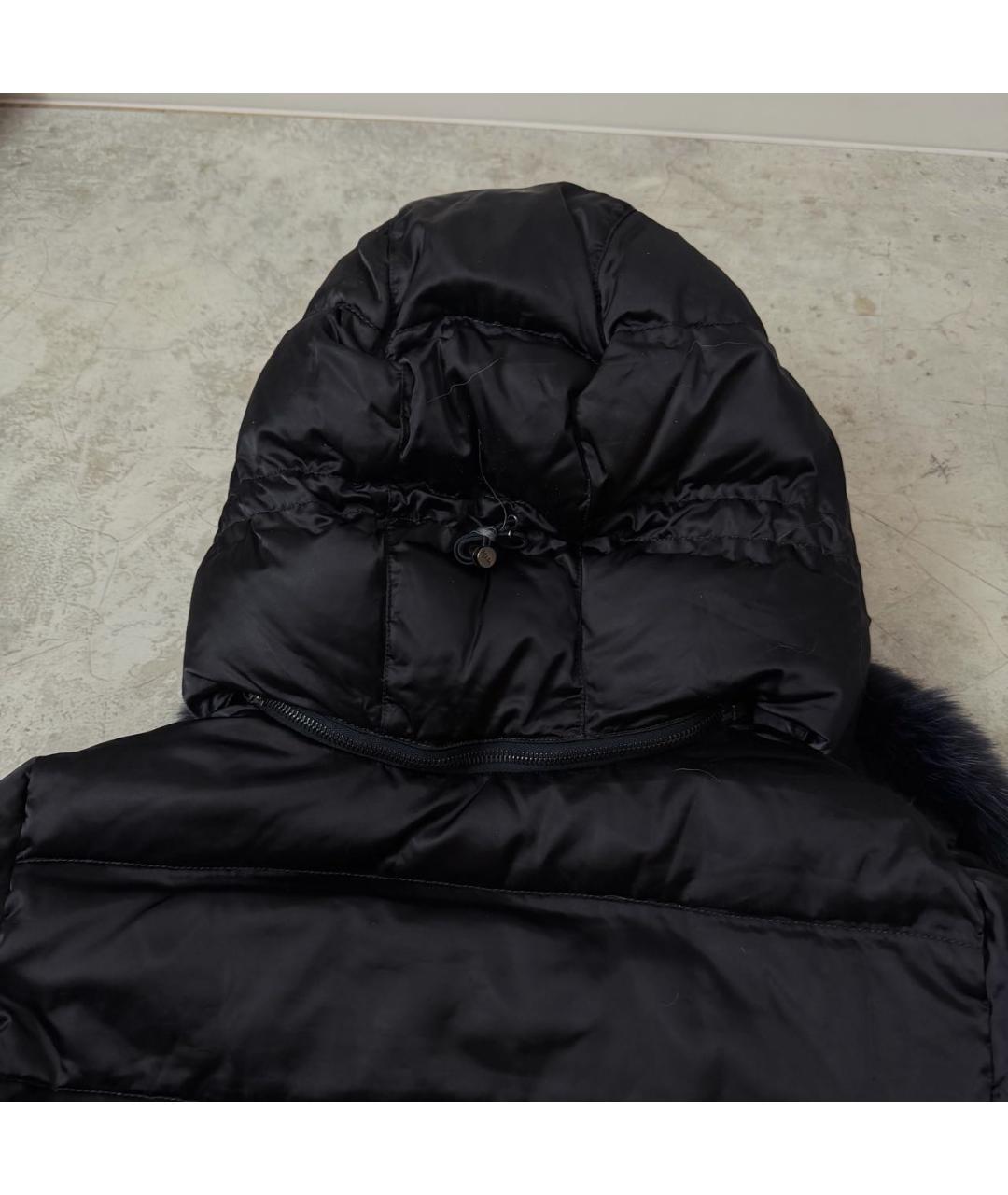 PRADA Темно-синий полиамидовый пуховик, фото 5