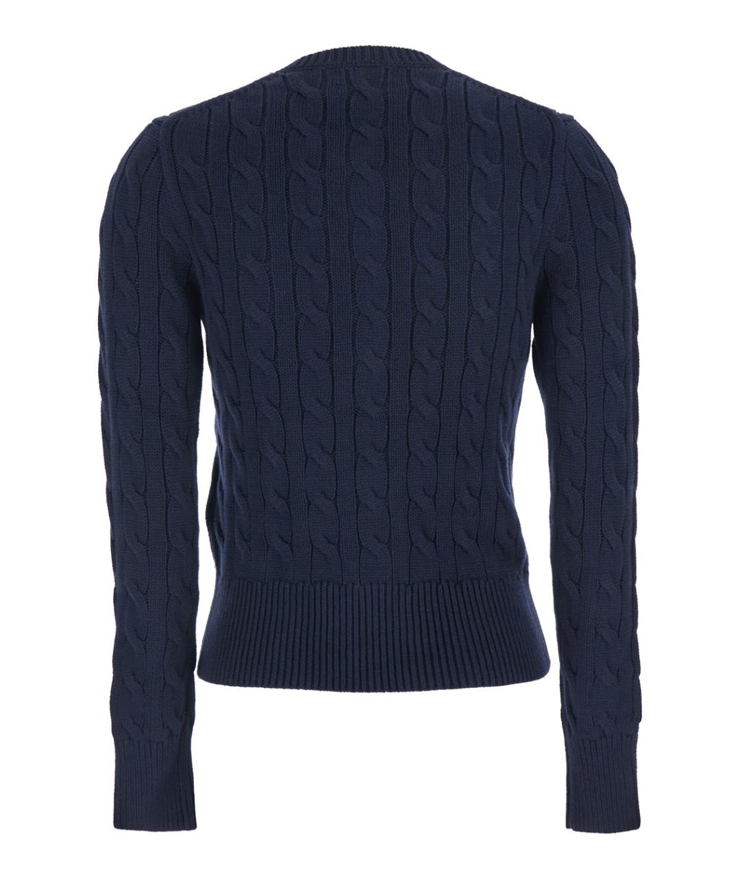 POLO RALPH LAUREN Синий хлопковый джемпер / свитер, фото 2