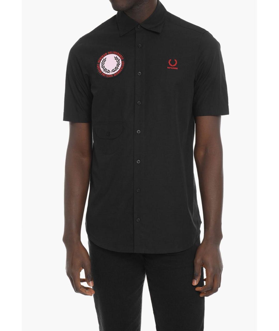 RAF SIMONS Черная хлопковая кэжуал рубашка, фото 7