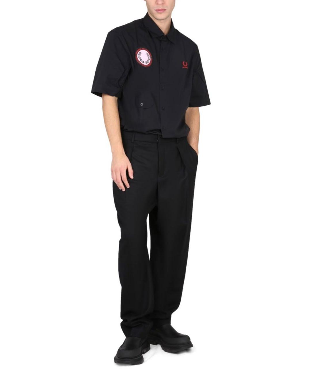 RAF SIMONS Черная хлопковая кэжуал рубашка, фото 6