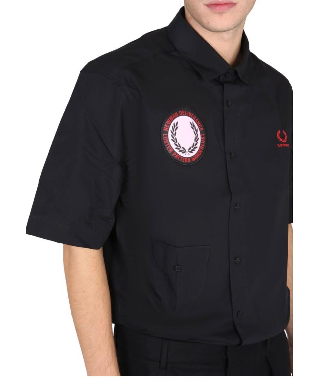 RAF SIMONS Черная хлопковая кэжуал рубашка, фото 4