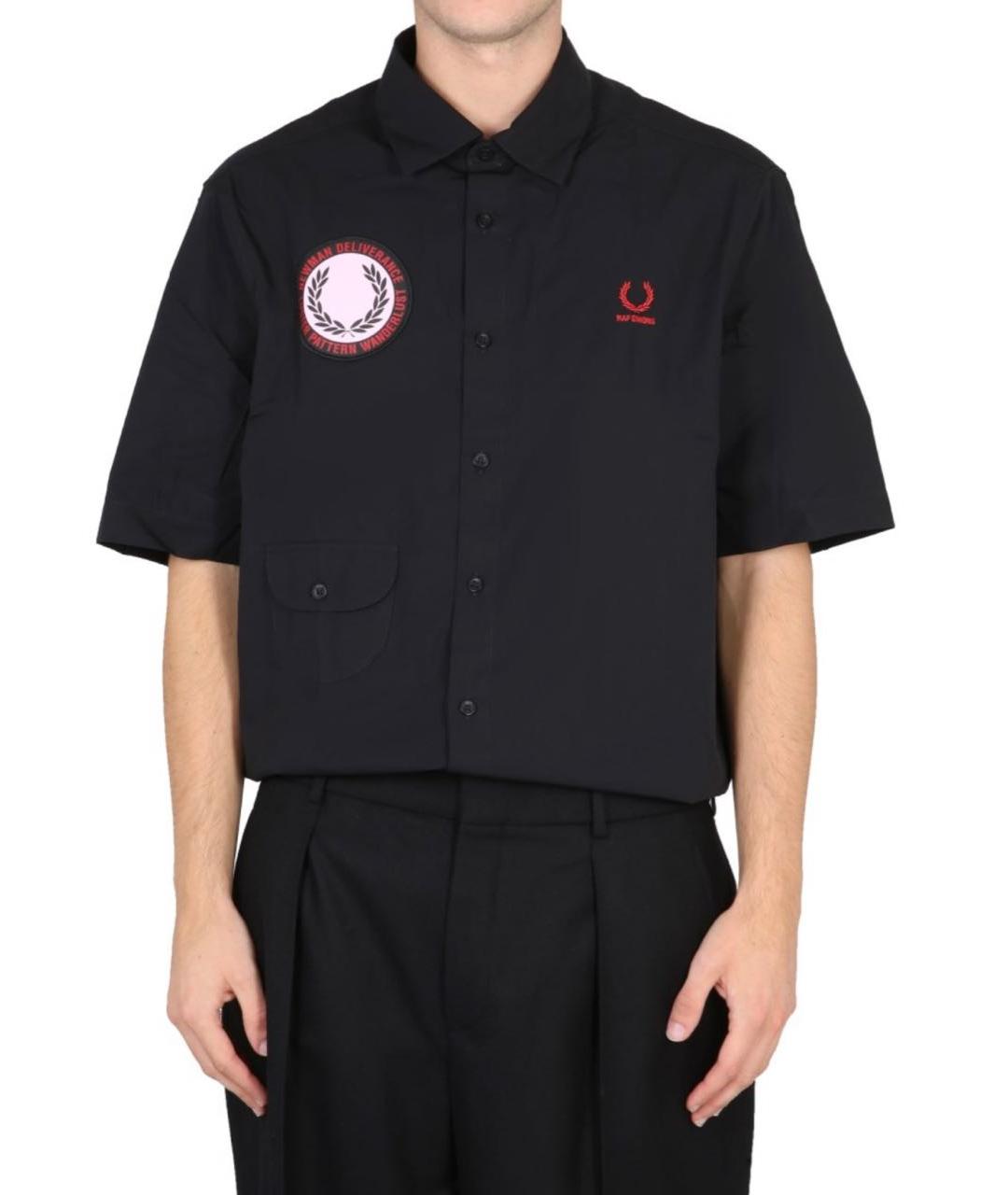 RAF SIMONS Черная хлопковая кэжуал рубашка, фото 5