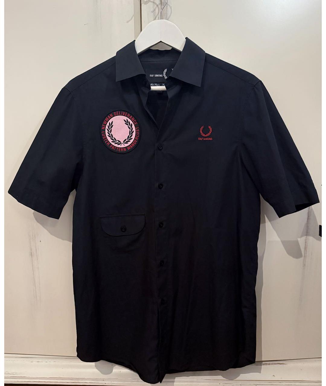 RAF SIMONS Черная хлопковая кэжуал рубашка, фото 8