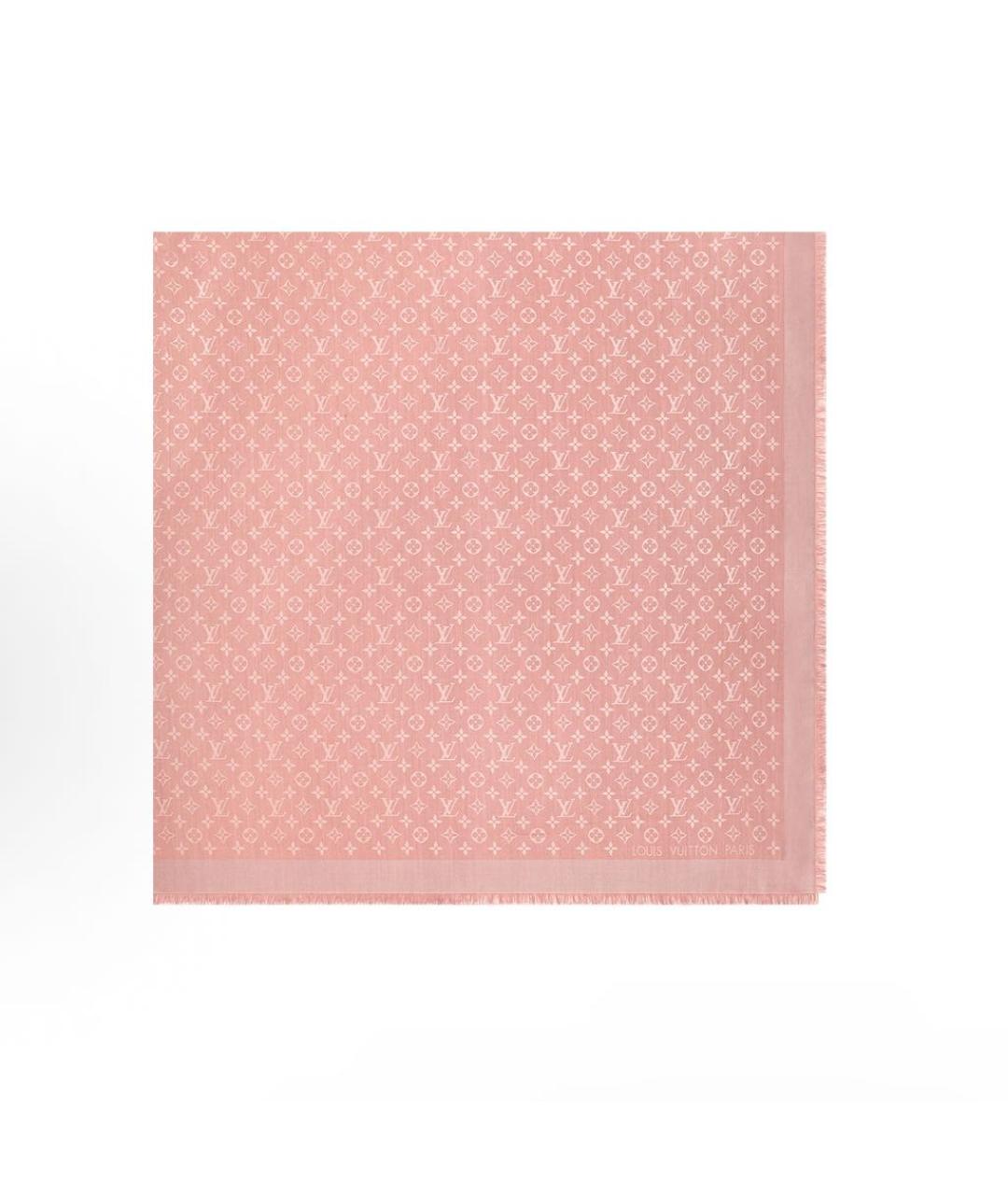 LOUIS VUITTON Коралловый платок, фото 2