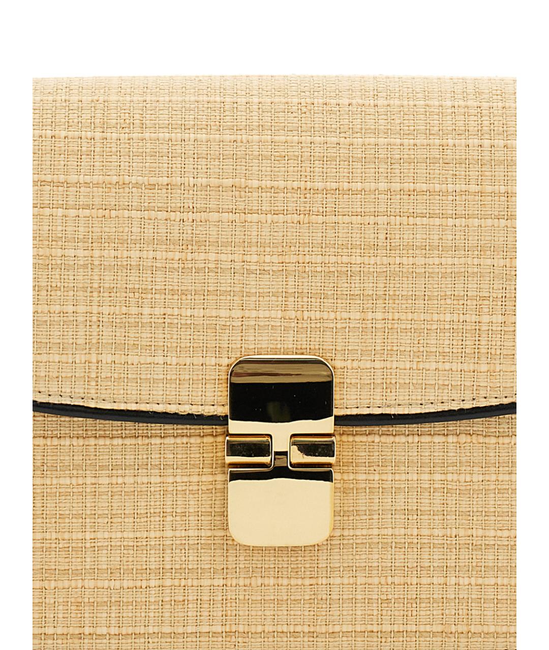 A.P.C. Бежевая кожаная сумка через плечо, фото 3