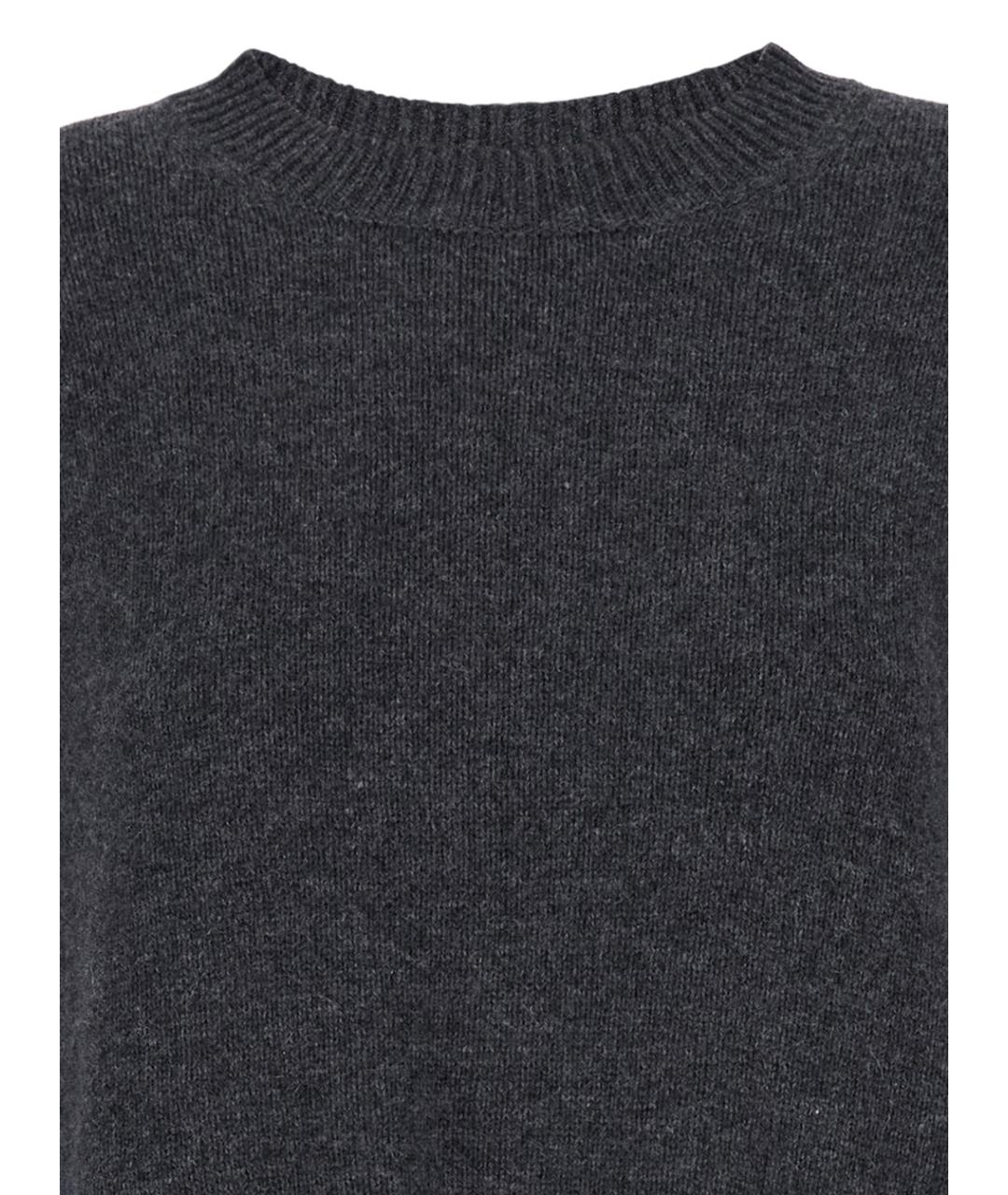 ALLUDE Серый кашемировый джемпер / свитер, фото 3