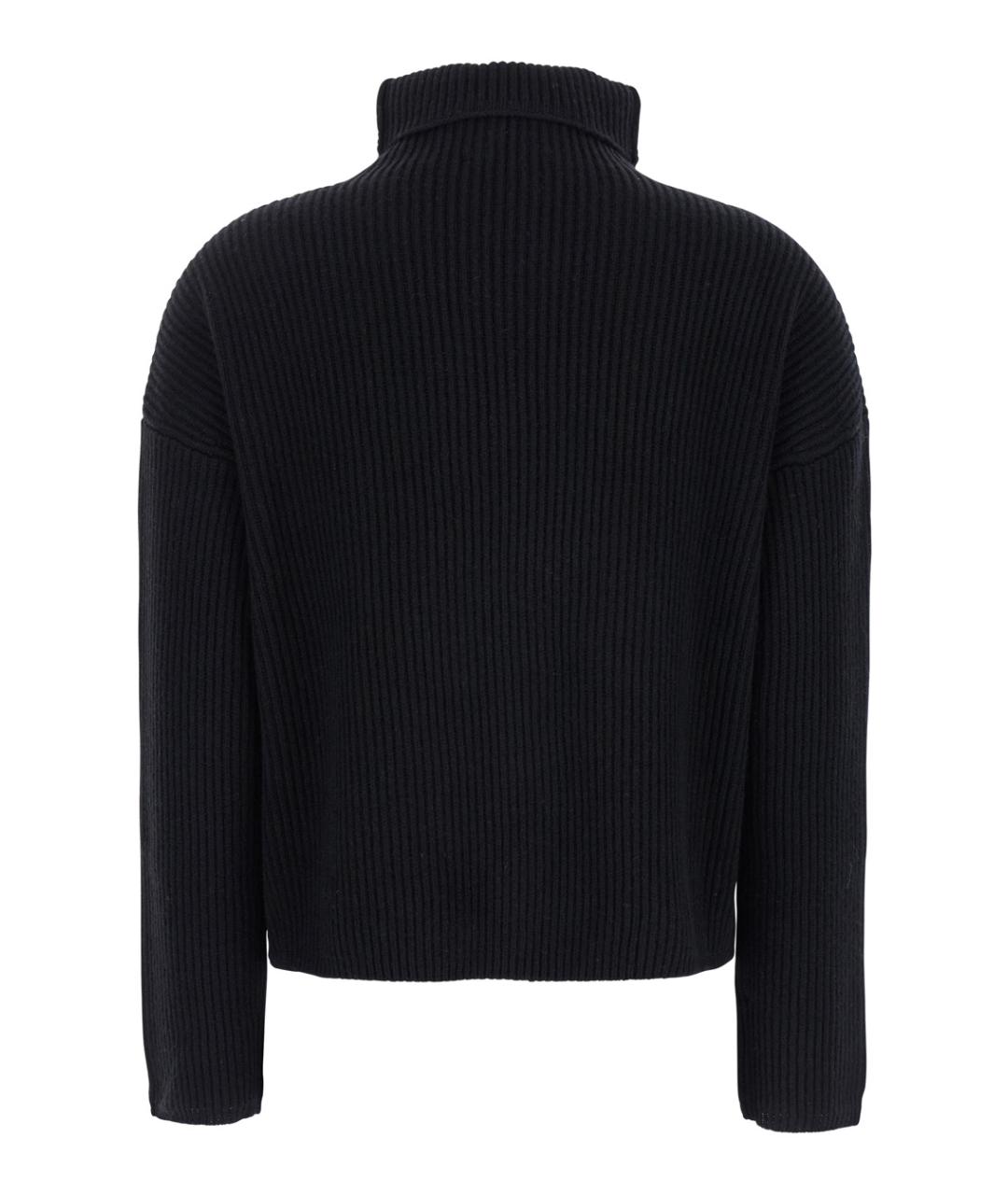 MAX MARA STUDIO Черный шерстяной джемпер / свитер, фото 2