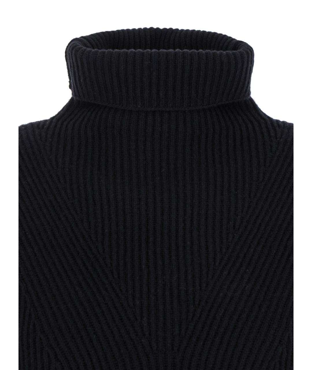 MAX MARA STUDIO Черный шерстяной джемпер / свитер, фото 3