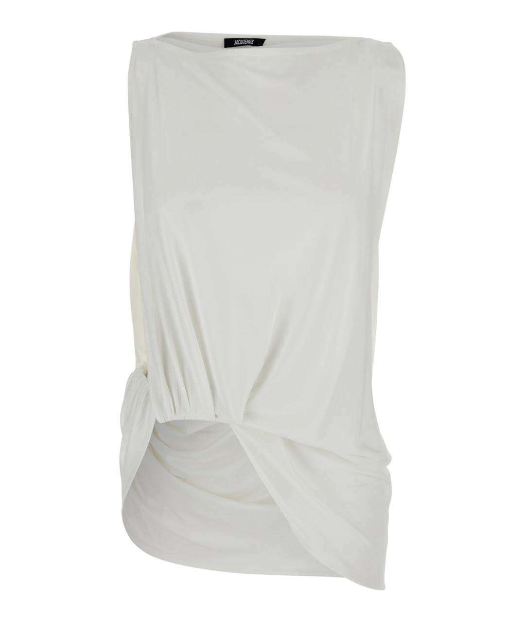 JACQUEMUS Белая вискозная блузы, фото 1