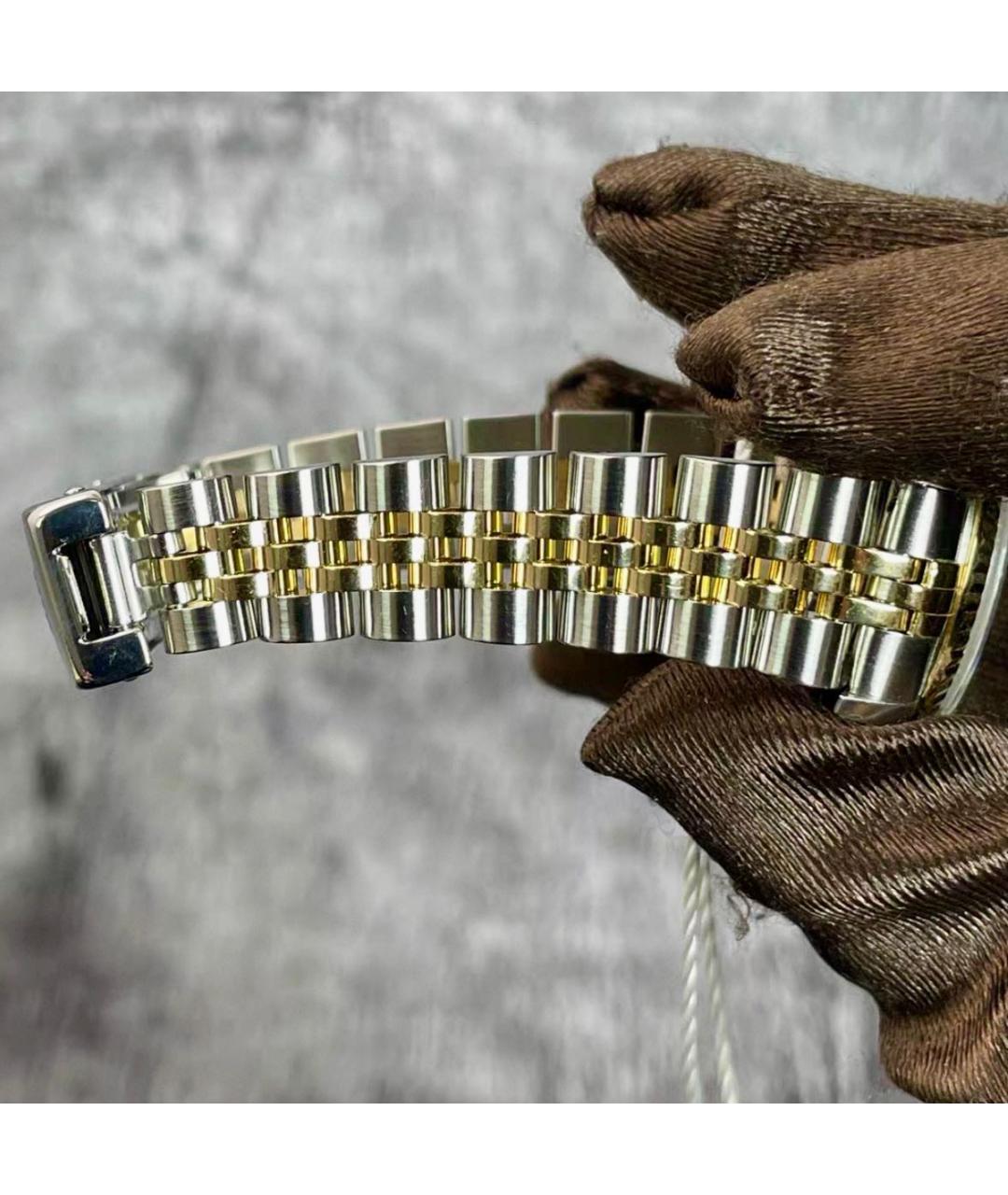 ROLEX Серебряные часы из желтого золота, фото 3