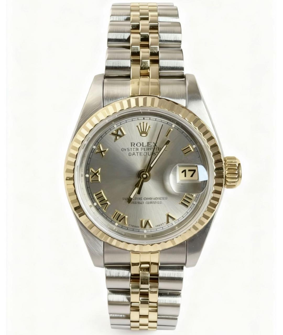 ROLEX Серебряные часы из желтого золота, фото 4