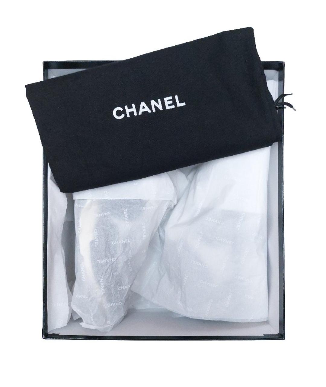 CHANEL Синие текстильные кроссовки, фото 5