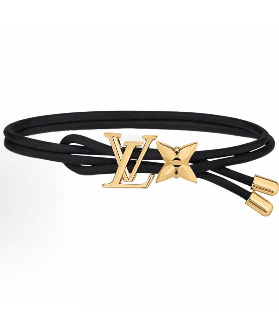 LOUIS VUITTON Черный металлический браслет, фото 3