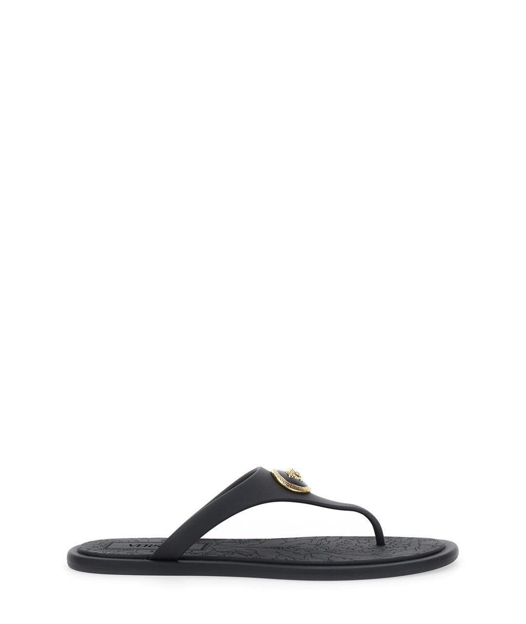 VERSACE Черные шлепанцы, фото 1